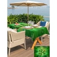 thumbnail image 6 of 60x84 Inch Outdoor Tablecloth with Umbrella Hole Zipper Rectangle St. Patrick's Day Rectangular Tablecloths Outside Waterproof Spring Lucky Shamrock Grass Farmhouse Patio Table Cover for Picnic Party, 6 of 8