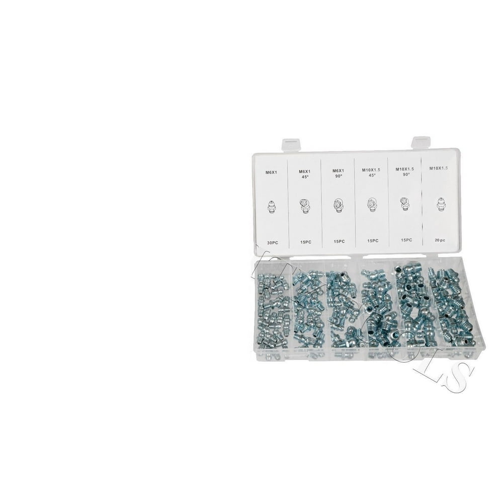 METRIC HYDRAULIC ZERK FITTINGS ATTACHMENT ASSORTMENT KIT SET FOR ZIRK