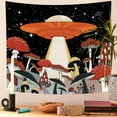 thumbnail image 5 of DaShan Red Mushroom Tapestry Wall Hanging,Starry Night Sky Tapestries for Dorm Living Room Bedroom Decor 50x60 Inches, 5 of 6