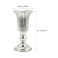 thumbnail image 2 of NIYANGLE Retro Iron Flowerpot Urn Shape Garden Planter Silver Decorative For Front Porch Use, 2 of 5