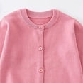 thumbnail image 5 of Gibobby Sweater Girls Boys Cardigan Sweater 12 Months 2t 3t 4t 5t Kids Knit Hollow Out Long Sleeve Button Cover Up Cropped Tops(7-8 Years,Pink), 5 of 6