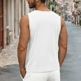 thumbnail image 3 of fatyb Tank Tops for Men Crew Neck Sleeveless Casual T Shirts Mens Solid Color Lightweight Tees Tops, 3 of 7