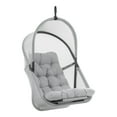 thumbnail image 2 of Furniture of America Drift UV-Resistant Patio Foldable Swing Chair with Stand, Light Gray, 2 of 16
