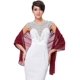 thumbnail image 5 of Vestido de noche, chal de gasa, bufanda de color liso, cheongsam de boda con protección solar de satén, chal largo monocromático, lila, morado, 5 of 5