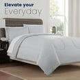 thumbnail image 3 of Martex 2-Piece Twin Reversible Comforter Set | Super Soft Lightweight | Grey/White Pinstripe, 3 of 9