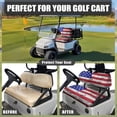 thumbnail image 4 of Uorisanigo Retro American Flag Golf Cart Seat Cover Anti-Slip Golf Cart Replacement Front Seat Adjustable Straps Cart Seat Cushion Covers Golf Cart Accessories Easy to Install, 4 of 7