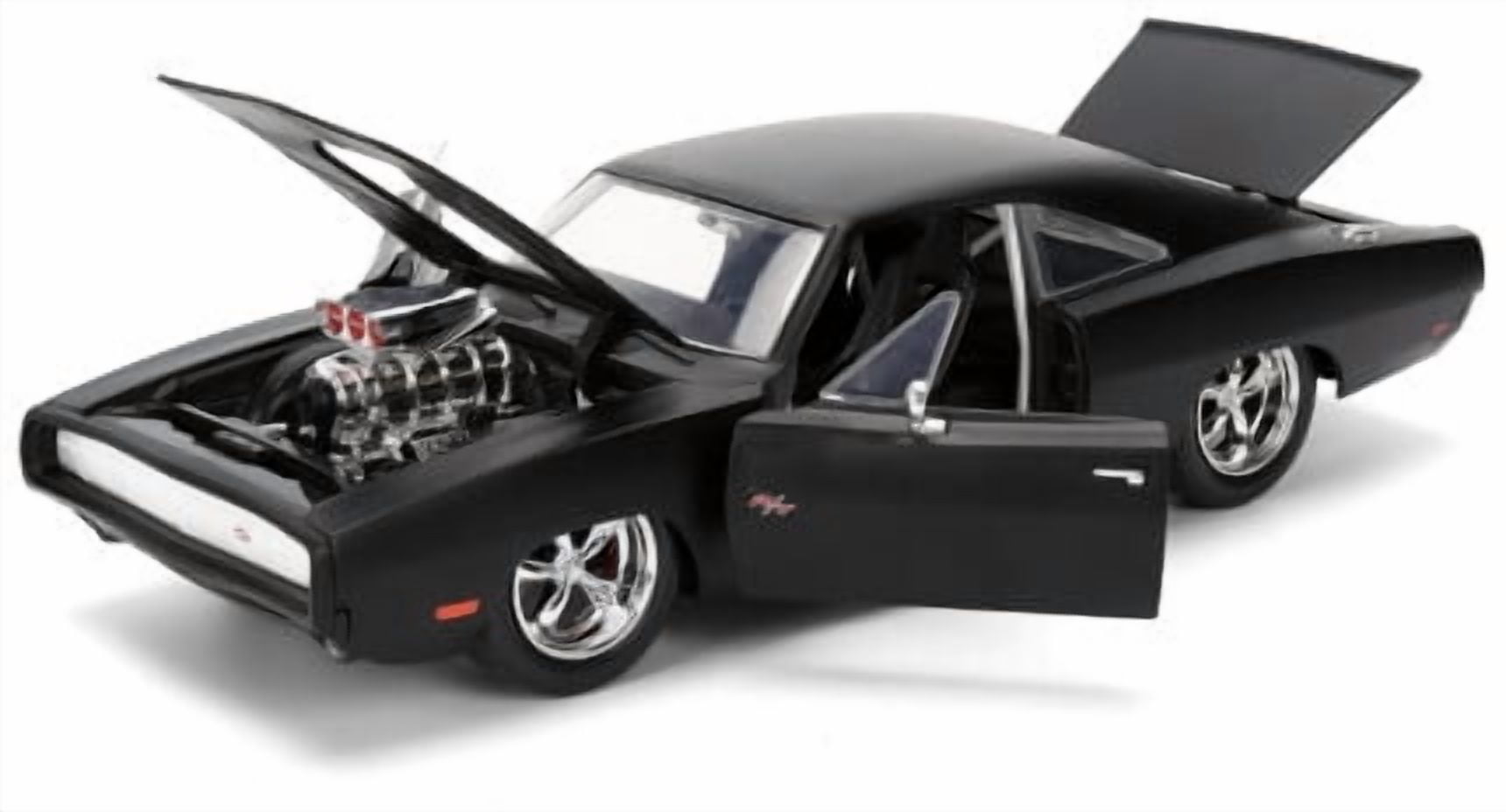 Jada Toys Fast & Furious 1970 Dodge Charger – 1:24 Scale Die-Cast Car Model – Highly Detailed, Opening Hood & Doorsectible Movie Replica