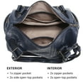 thumbnail image 4 of Dasein Women Soft Vegan Leather Barrel Bags Large Top Handle Totes Satchel Handbags Shoulder Purse, 4 of 6