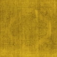 thumbnail image 1 of Ahgly Company Machine Washable Indoor Square Oriental Yellow Industrial Area Rugs, 3' Square, 1 of 4