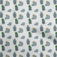 thumbnail image 1 of oneOone Cotton Poplin Blue Fabric Cactus Fabric For Sewing Printed Craft Fabric By The Yard 42 Inch Wide, 1 of 5