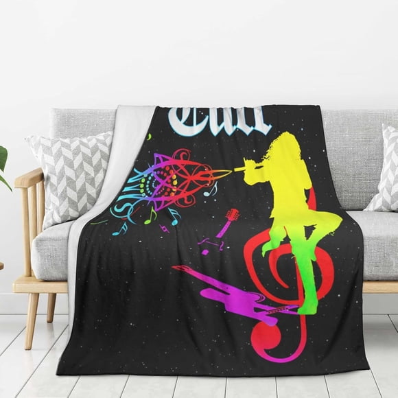 Jethro Couverture en Flanelle Rock Band Tull pour Lit et Canapé Couverture de Mode pour Lit Couverture Duveteuse