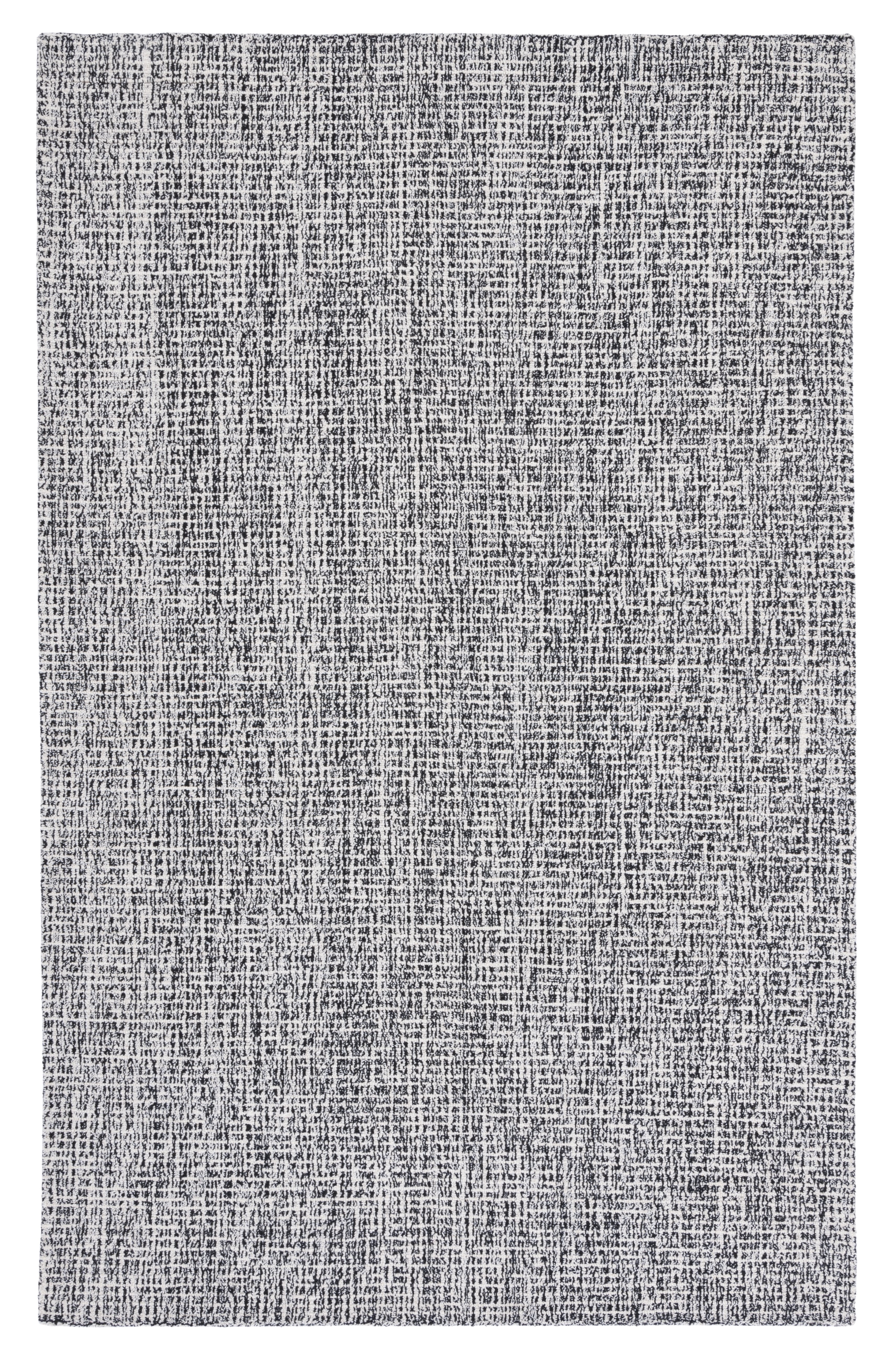 Safavieh Abstract Delia Distressed Wool Area Rug, Black/Ivory, 5' x 8'