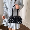 thumbnail image 3 of AJGRHE Women's Fashion Cute Polka Shoulder Handbag Tote Bowler Bag for Women, Casual Shoulder Handbag, Everyday Tote Bag Black3, 3 of 3
