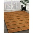 thumbnail image 3 of Ahgly Company Machine Washable Indoor Rectangle Transitional Neon Orange Area Rugs, 6' x 9', 3 of 7