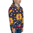 thumbnail image 5 of Picia Cinco De Mayo Floral for Boys Fashion Full-zip Hoodies & Sweatshirts with Kangaroo Pocket,Zip-up Hooded Sweatshirt for Kid, Moisture Wicking & Breathable-Medium, 5 of 6