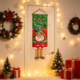 thumbnail image 3 of Amzcrzy Decoración navideña,Árbol de Navidad,Luces navideñas Letrero navideño colgante para puerta, decoración de 43 x 16 pulgadas, adorno de pared con personaje caprichoso para puerta principal, por, 3 of 6