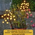 thumbnail image 5 of Solar Flowers Decorative Lights, 2 Pack Fairy Lights Pathway Walkway Patio Yard Landscape Decoration Christmas Garden Decor, Height 66cm-colored light, 5 of 6