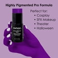 thumbnail image 3 of Mehron Makeup CreamBlend Stick - Pintura corporal (.75 oz) (Púrpura), 3 of 9