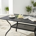 thumbnail image 3 of Winado Patio Dining Table for 6 Person, 59 in Iron Rectangular Table, 3 of 10