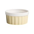 thumbnail image 3 of Durable Porcelain Baking Dish Ceramic Bowl for Souffle, Creme Brulee Yellow, 3 of 5