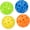 4 Colorful, variant on Glow in The Dark Pickleballs - Light up Pickleball Balls Indoor Outdoor Pickleballs Usapa Approved, Pickle Balls 4 Pack Sports Equipment Gifts for Pickleball Lovers