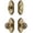 Vintage Brass, variant on Grandeur 827273 Arc Solid Brass Single Cylinder Keyed Entry Knobset And Deadbolt Combo