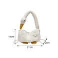 thumbnail image 7 of Sharplace Goose Tote Bag Shoulder Bag Purse with Beads Strap Funny Pouch Crossbody Bag Knitted Handbag for Travel Work Vacation Outdoor White, 7 of 7