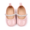 thumbnail image 2 of Biezeib Baby Girls Princess Shoes, Soft PU Leather Shiny Rhinestones Non-slip Bottom First Walker Shoes Toddler Shoes, 2 of 6