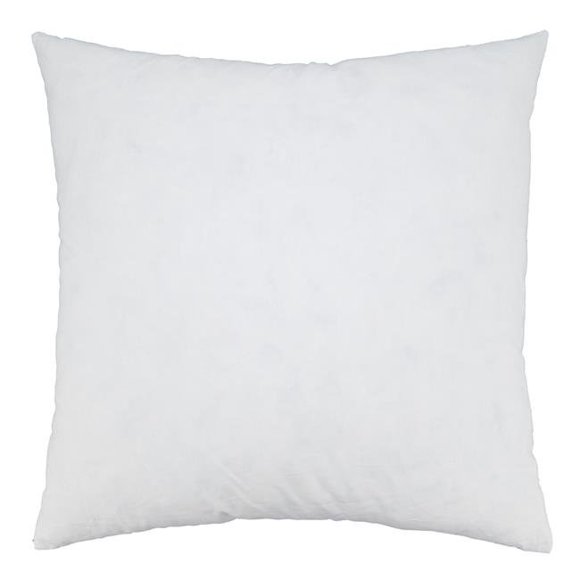 SARO 19 x 19 Po. Insert de Coussin en Plumes de Canard Blanc