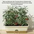 thumbnail image 3 of 2pcs Balcony Planter Box with Double Layer Trellis, Plastic Vegetable Flower Planters Boxes Balcony Fence Planters Railing Hanging Basket for Outdoor Garden Decoration, 3 of 7