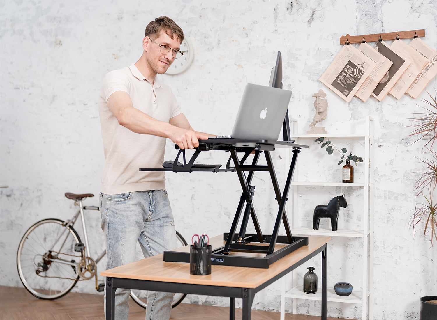 Fezibo standing sale desk converter