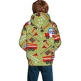 thumbnail image 6 of Kll Unisex Kids Boys Girls Hooded Pocket Pullover Hoodies-Cartoon Fire Truck, 6 of 9