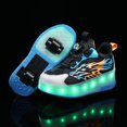 thumbnail image 5 of Kids LED Roller Skate Shoes with Wheel Light up Roller Shoes Kids Skates Sneakers Gift for Girls Boys Children, 5 of 14