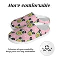 thumbnail image 6 of KLL Panda Avocado Pattern Adult Unisex Cozy Slippers,Fuzzy Slip-on Slippers TPR Sole Slippers Comfort Plush Home Footwear for Indoor & Outdoor-8, 6 of 7