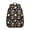 Mushroom and Lily, variant on Mushroom and Psychedelic Black Pattern Backpack for School, Cute School Bag with Adjustable Shoulder Straps and Padded Back, 15.3"x11"x7.1"