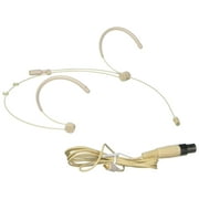 Beige Color Lightweight Omnidirectional Microphone for Presentations with AKG/Galaxy (TA3F) Connector Plug