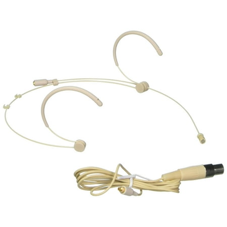 Beige Color Lightweight Omnidirectional Microphone for Presentations with AKG/Galaxy (TA3F) Connector Plug