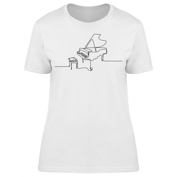 Instrument: Piano T-Shirt Women -Image by Shutterstock, Female Medium