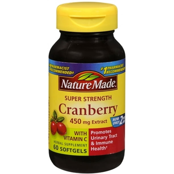 Nature Made Super Strength Cranberry Herbal Supplement 450 mg Extract