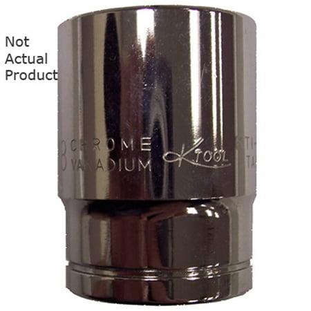 

K Tool 23130 Chrome Socket 1/2 Drive 15/16 6 Point Shallow