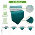 thumbnail image 5 of Teal Ombre Table Runner Linen Burlap Table Runner 90 Inches Long Contemporary Gradient Abstract Art Dresser Scarves for Kitchen Island Coffee Dining Room Party Wedding Banquet Holiday Decor 13"x90", 5 of 8