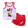thumbnail image 1 of Summer Kids Girls Boys Clothings Minnie Mickey Mouse 100%Cotton Baby Sports Sets Boy Girl Tee+ Shorts Clothes Set Toddler Suits6T Gao Jinjia LED, 1 of 2