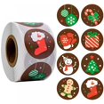 thumbnail image 2 of Christmas Stickers 8 Designs 500Pcs for Office School Holiday Party Supplies, 2 of 5