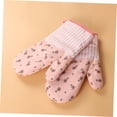 thumbnail image 2 of SM Country Style Pink Oven Gloves - 2 Piece Set, Anti-scald and Microwave Safe, 2 of 5