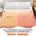 thumbnail image 2 of JEAREY Temperature Regulating Electric Heated Mattress With Controllers Queen - White, 2 of 5