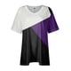 thumbnail image 5 of Fiudx Ofertas Flash Del Día Solo En Línea Camiseta Informal de Manga Corta con Cuello En V para Mujer, Blusa Lisa, Talla Grande, a La Moda, 5 of 6