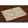thumbnail image 1 of Ambesonne Colorful Place Mats Set of 4, Double Decker Bus, Standard Size, Multicolor, 1 of 4