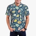 thumbnail image 1 of Fotbe Underwater Creature Camiseta Polo de Golf para Hombre con Estampado – Camisa Deportiva Transpirable con Cuello Abotonado-Small, 1 of 6