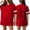 Red, variant on Football Jerseys for Men Unisex Plain Workout Fitness Shirts Sports Uniform, V Neck Short Sleeve Tops Summer Fashion Trendy Loose Fit Casual Outfits, Unisex Workout Sport Game Shirts Black L