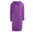 thumbnail image 5 of UJNDER Women's Casual Long Button Down Cardigan Sweater Lightweight Knit Open Front Coat for Everyday Outfits and Comfort Dark Purple XXXXXL, 5 of 5